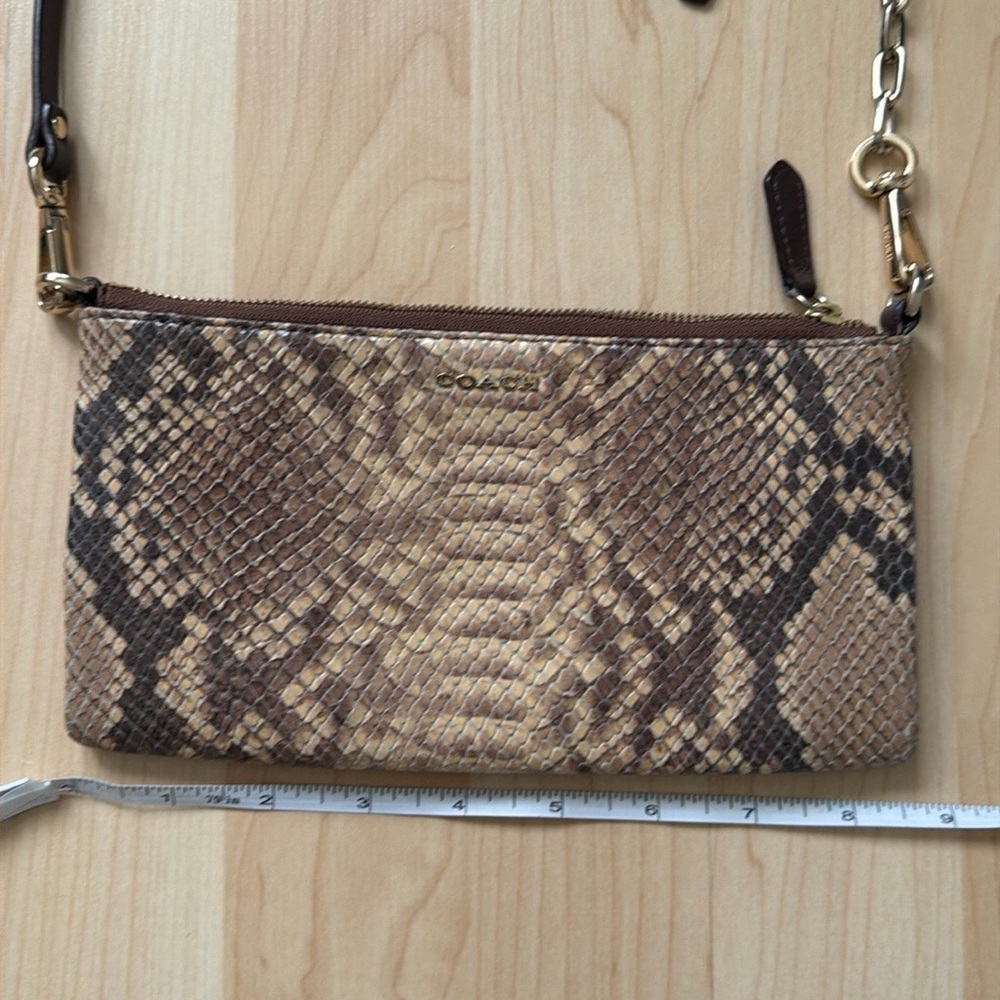 COACH crossbody in python embossed leather wallet - Picture 5 of 8